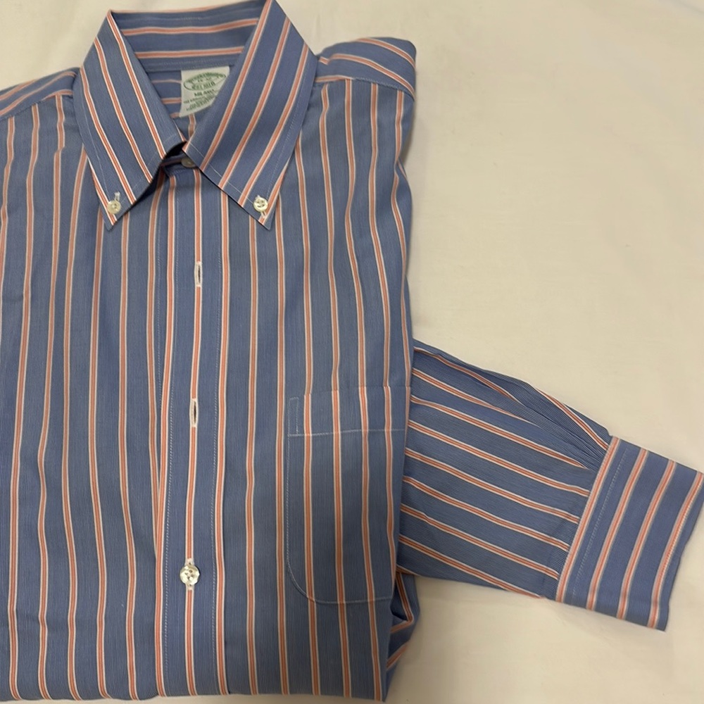 Brooks Brothers Milano Fit, Dress Shirt, 15-32